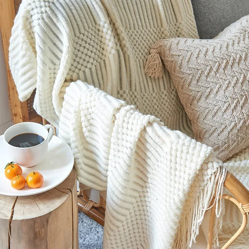 Hjemix | Nordic Style Dick Strikket Teppe