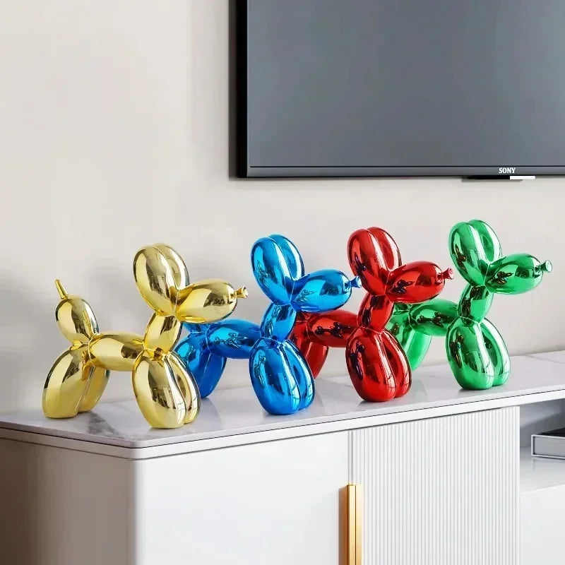 Hjemix | Nordisk Ballonghund Skulptur Harpiks Dyreskulptur Kunst Skulpturer og Figurer Håndverk Hjem Innredning Rom Desktop Tilbehør