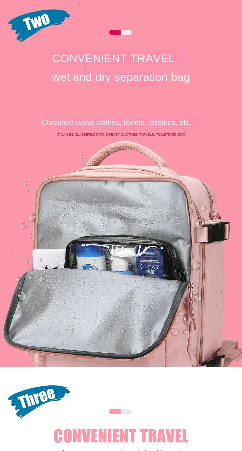 Hjemix | Reise Håndbagasje Ryggsekk med Sko Kompartment