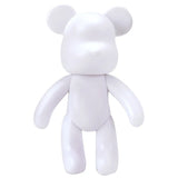 Hjemix | Graffiti Malt Fluide Voldsom Bamse Hvit Kropp Ornamenter DIY Håndlaget Personlig Modell Hjemme Skrivebordsdekorasjon Tilbehør Ny