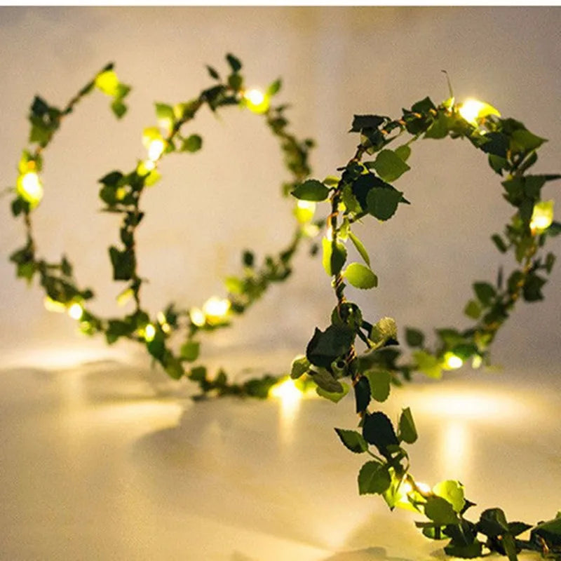 Hjemix | Kunstige vinplanter med LED-lamper for oppheng
