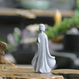 Hjemix | Buddha Stein Statue Liten Buddhiste Munker Tibetansk Buddhisme Figurer Zen Hage Ornament Meditasjon Hjem Akvarium Dekorasjon