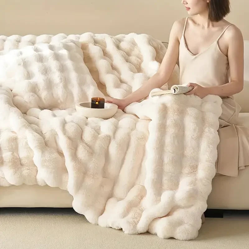 Hjemix | PlushCozy | Faux Fur Vinterteppe