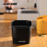 Hjemix | 0.9–1.2 l Espresso knock box, avtakbar knock bar og sklisikker base, firkantet kafferester avfall, barista desktop tilbehør