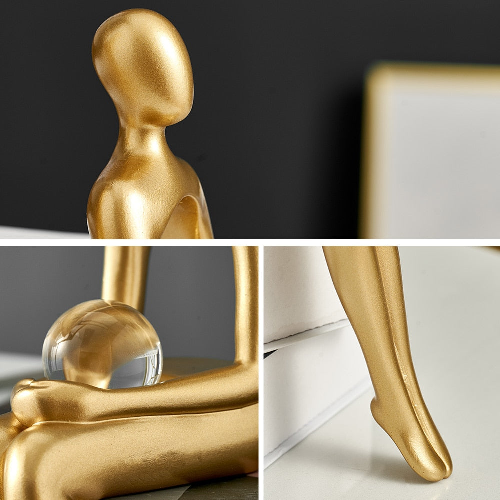 Hjemix | Moderne Figurer Abstrakt Hjem Deko Skulptur
