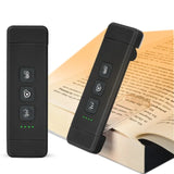 Hjemix | Klips-lys for bøker, USB-oppladbart leselys med timer, bærbart LED-bokmerke-lys for seng og skrivebord
