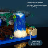 Hjemix | Antikk Arkitektur Persikke Blomst Dam Slott Jente Modell Byggekloss Montering Barnas Leker med Høy Vanskelighetsgrad