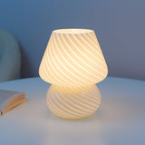 Hjemix | LED Skrivebordslampe i Soppshape laget av Glass