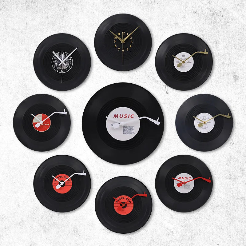 Hjemix | Musikalisk Vinyl Plakatveggklokke