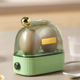 Hjemix | 120W 220V Elektrisk Eggkoker & Egg Poacher - Automatisk Mini Frokostmaskin for 2 Egg, Bærbar Damper