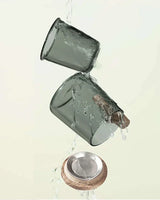 Hjemix | Ultramoderne Glass Te kopp med Filter og Lokk