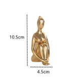 Hjemix Interior Hjem Dekorative Figurer Skrivebord Tv Torsjon Dekorasjon Stue Skulptur Harpiks Statuer Hjem Dekor Yoga Jente Håndverk