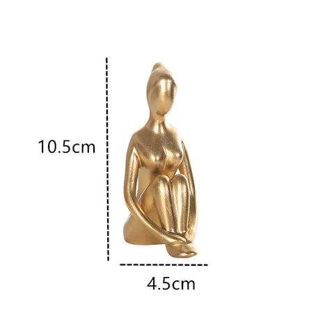 Hjemix Interior Hjem Dekorative Figurer Skrivebord Tv Torsjon Dekorasjon Stue Skulptur Harpiks Statuer Hjem Dekor Yoga Jente Håndverk