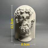 Hjemix | Nordisk INS Stil Karakter Gips Statue DIY Malt Skisse Fotografi Rekvisitter Bord Dekorasjoner Hjem Kunst Gips Dekorasjon