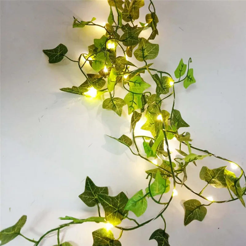 Hjemix | Kunstige vinplanter med LED-lamper for oppheng