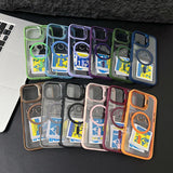 Hjemix | Støtsikker Magnetisk Magsafe Telefonveske Stativ Glass Linsebeskytter Deksel