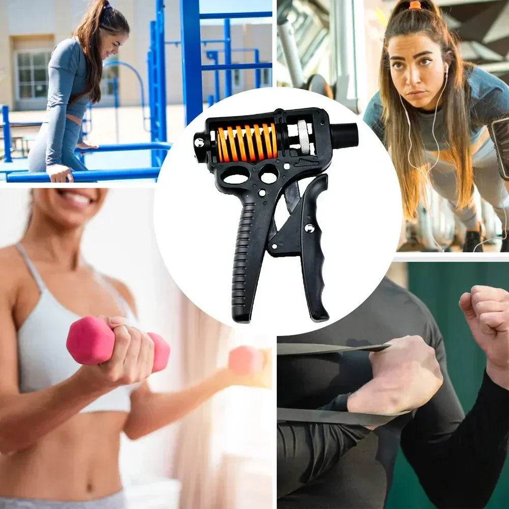 Hjemix | Justerbar 5-165kg Tung Grip Styrker - Finger Utvider for Arm, Håndledd, og Underarms Trening