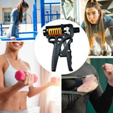 Hjemix | Justerbar 5-165kg Tung Grip Styrker - Finger Utvider for Arm, Håndledd, og Underarms Trening
