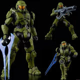 Hjemix | 18cm Halo Infinite Master Chief Mjolnir Mk Vi 1/12 skala 17.5cm 6" actionfigur Re:edit Gen.3 117 Ko's 1000 modelldukker leker
