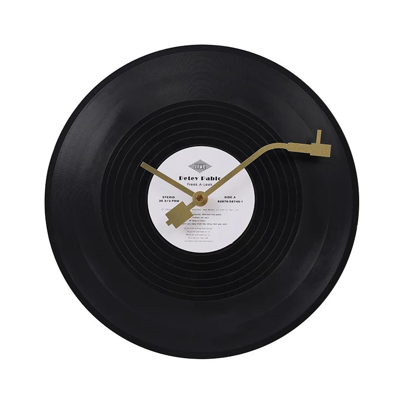 Hjemix | Musikalisk Vinyl Plakatveggklokke