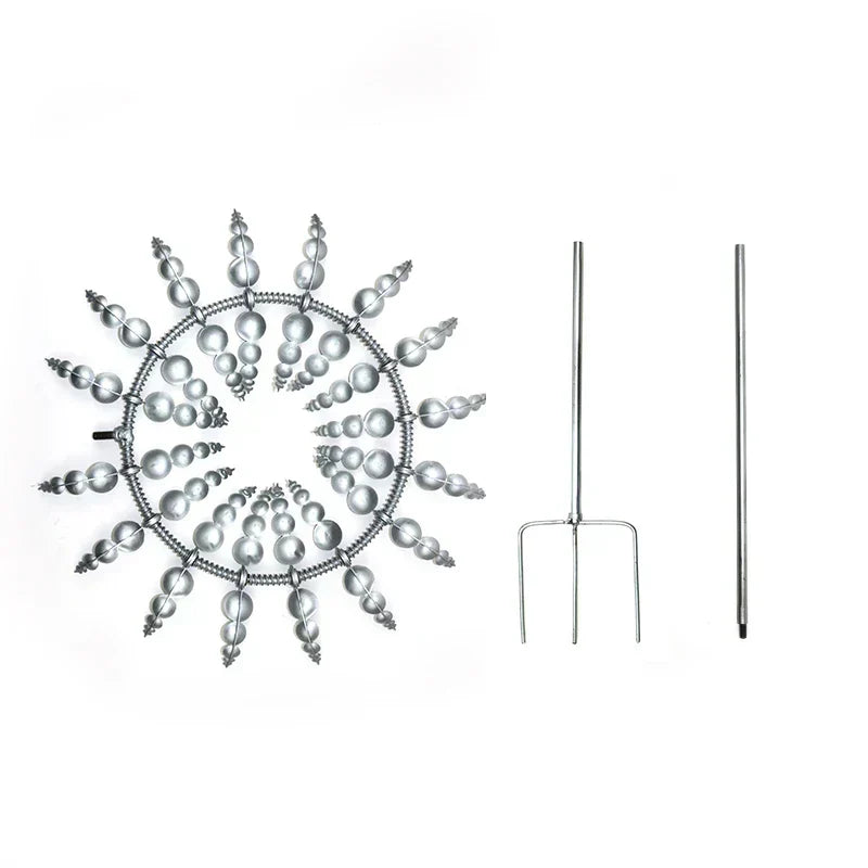 Hjemix | Unik Soldrevet Kinetisk Metall Vindmølle Spinner - Magiske Vindsamler for Patio, Hage, Gress Utendørs Dekorasjon