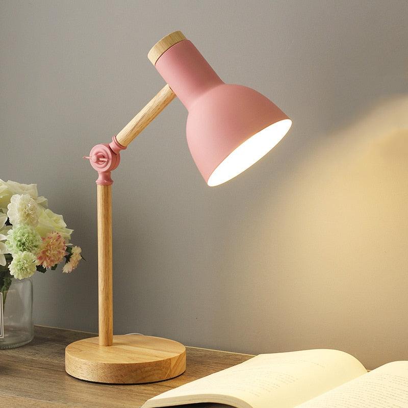 Hjemix | Nordisk Skrivebordslampe Laget av Tre