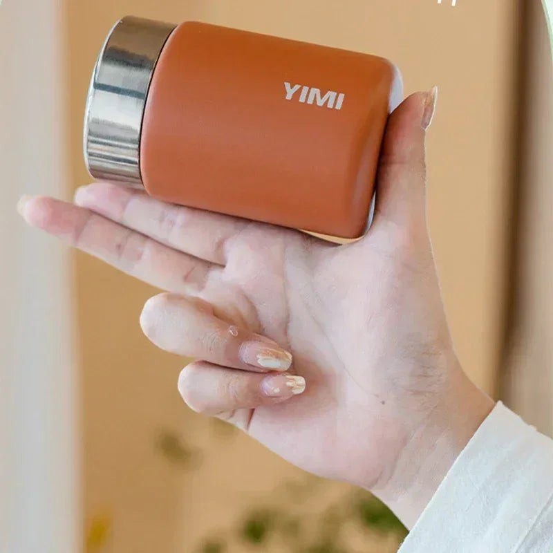 Hjemix | 230ml Mini 316 Rustfritt Stål Bærbar Termos - Pocket Vakuumflaske