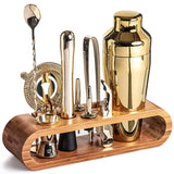 Hjemix | MixArt Metallisk Bar Sett | Elegant Cocktail og Bartender Sett | Perfekte Drikker Laget Enkelt