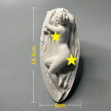 Hjemix | Nordisk INS Stil Karakter Gips Statue DIY Malt Skisse Fotografi Rekvisitter Bord Dekorasjoner Hjem Kunst Gips Dekorasjon