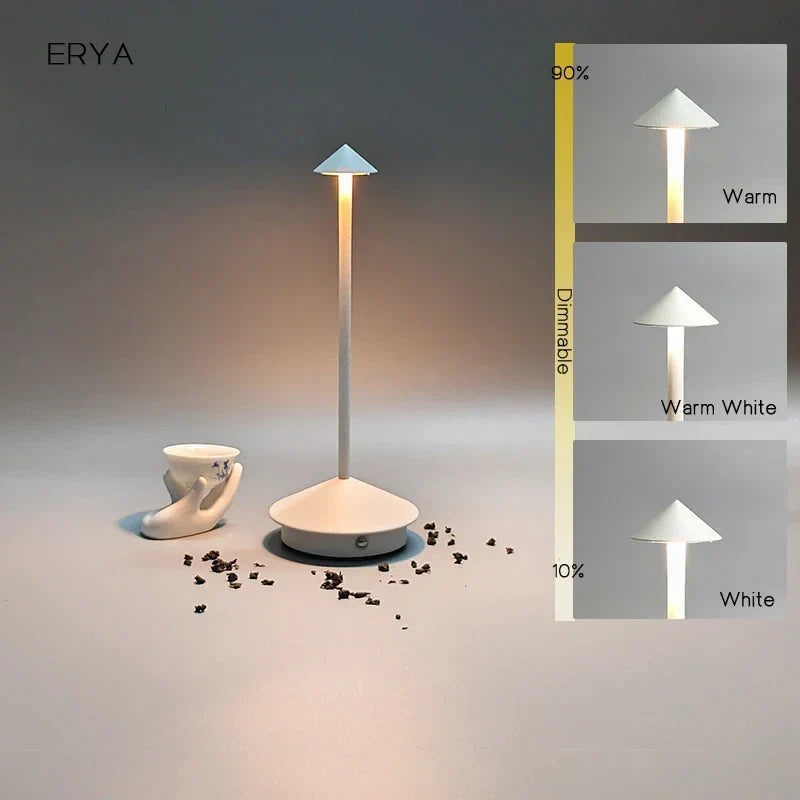 Hjemix | Oppladbar Bordlampe Kreativ Spisestue Berøring Led Pina pro Bordlampe Hotell Bar Kaffe Skrivebordslampe Dekorativ Skrivebordslampe