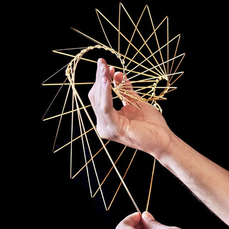 Hjemix | Dream Atellani Square Wave Spin for å avlaste magiske vindklokker for oppheng utendørs som solfangere for hagedekorasjon