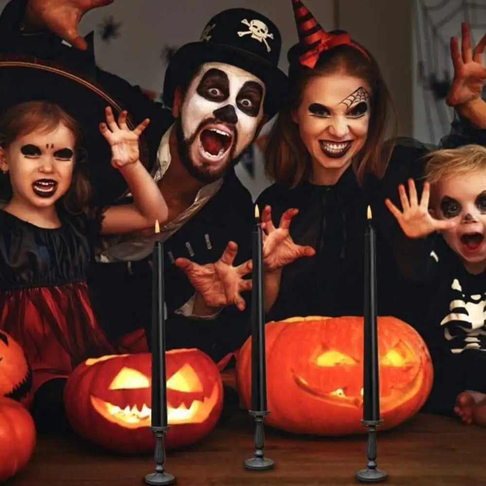 Hjemix | Frendorf - Svart LED te-lys uten flamme med fjernkontroll for en uforglemmelig atmosfære