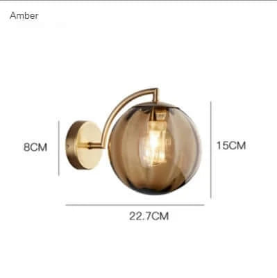 Hjemix | Fargerik Glass Moderne Vegglampe