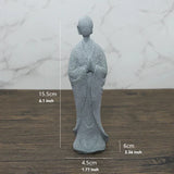 Hjemix | Buddha Stein Statue Liten Buddhiste Munker Tibetansk Buddhisme Figurer Zen Hage Ornament Meditasjon Hjem Akvarium Dekorasjon