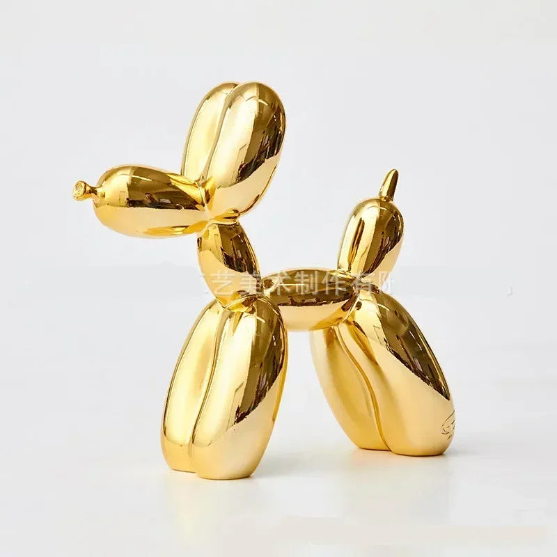 Hjemix | Nordisk Ballonghund Skulptur Harpiks Dyreskulptur Kunst Skulpturer og Figurer Håndverk Hjem Innredning Rom Desktop Tilbehør