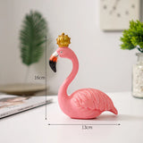 Hjemix | Nordisk Flamingo Figur Figur Statue Skulptur Stue Kontor Bryllup Fest Ornamenter Hjem Dekorasjon Tilbehør