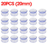 Hjemix | 5/20PCS Dobbelt-sidede plast sugekopper - Rutsjesikre klare vakuumsugere for glass, bilvinduer, bordplater, DIY såpeholder