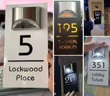 Hjemix | Tall - Tilpasset Husnummer Utendørs LED Solenergi