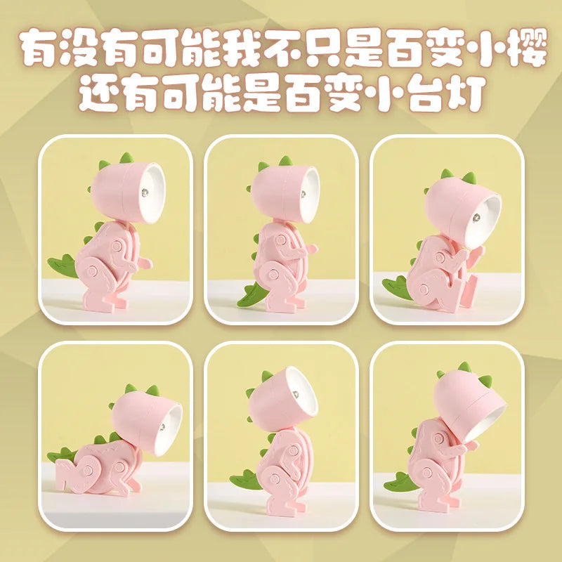 Hjemix | Søt LED Nattlampe - Mini Hund, Hjort, Dinosaur Falt Bordlampe for Barnerommet