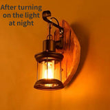 Hjemix | Retro Lantern Lamp Industriell Lantern Vegglampe