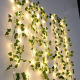 Hjemix | Kunstige vinplanter med LED-lamper for oppheng