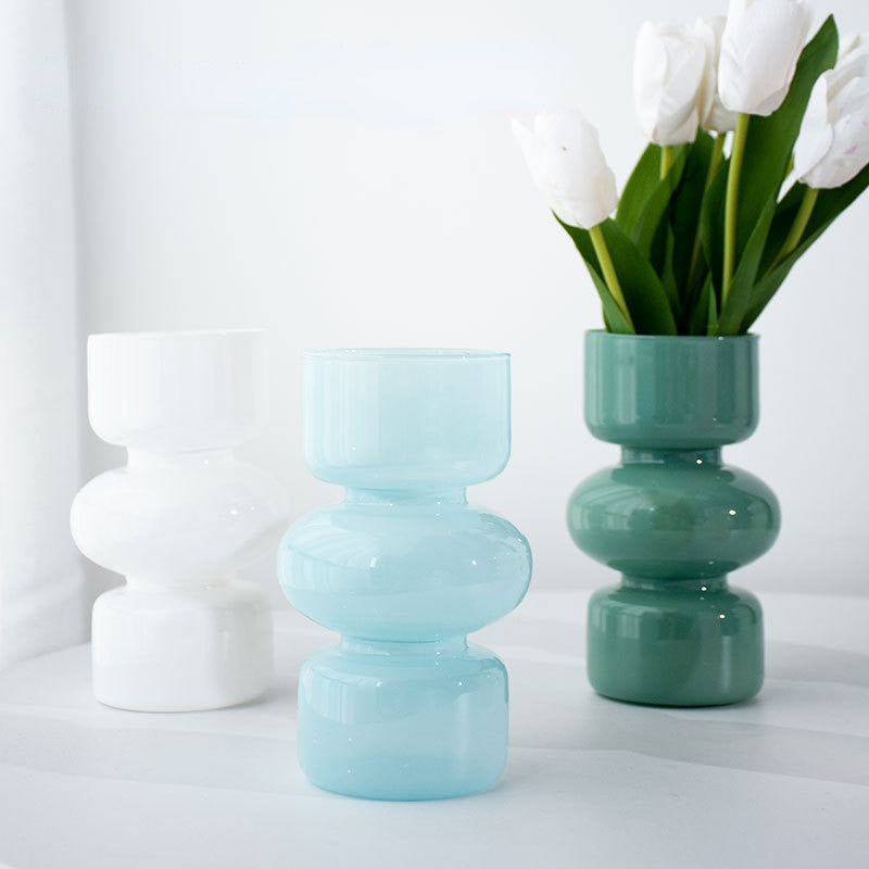 Hjemix | Glass Dyre Vase - Flerfarget