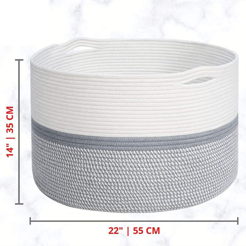 Hjemix | Stor Tau Tak Oppbevaringskurv