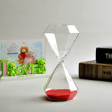 Hjemix | 5–60 Minutters diamant sandglass, sandglass, sandglass, barnegave, sandglass, hjemmeinnredning, tilgjengelig i flere fargealternativer