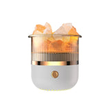 Hjemix | Himalaya salt crystal lamp & essential oil diffuser, USB ultrasonisk luftfukter for hjemme & kontor