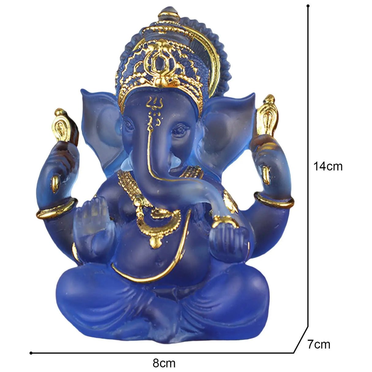 Hjemix | Sjeldent fargede semi-gjennomsiktige Ganesh-statuer for lykke i hjemmet ditt