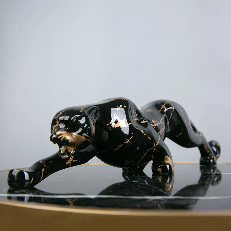 Hjemix | Elegant Jaguar Steinskulptør