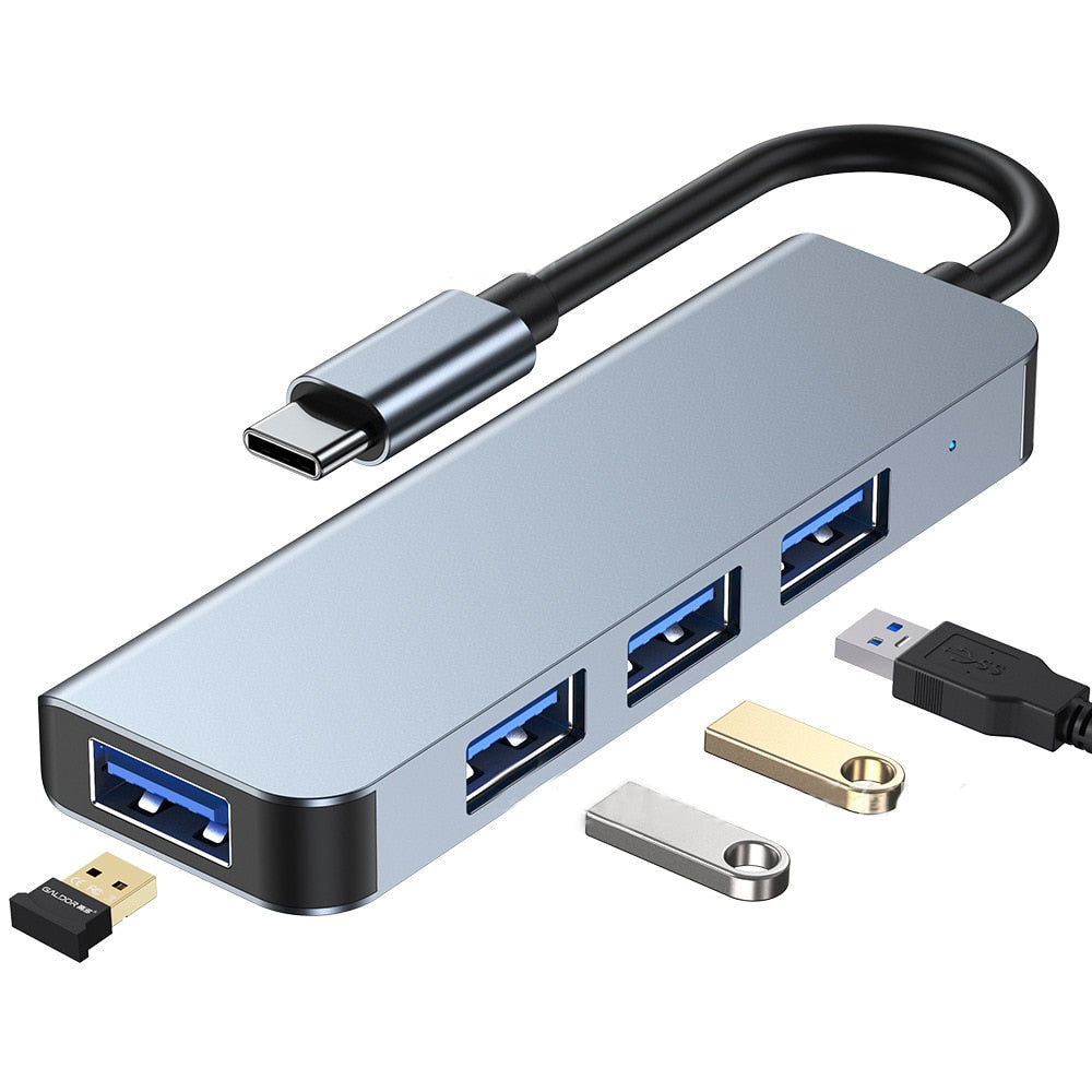 Hjemix | Thunderbolt 3 USB-C Hub med HDMI, PD, SD/TF for MacBook Air M1 og iPad Pro