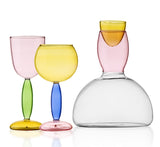 Hjemix | Kalk og karaffel laget av farget glass av Phillips