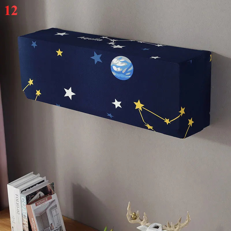 Hjemix | Polar Fleece Klimaanlegg dekning: Veggmontert anti-støv beskyttelse, lett å rengjøre polyester AC dekning for husholdningsbruk